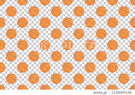 籃球無縫圖案,透明背景 籃球無縫圖案,透明背景 118084326