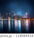 水上から見た夜景 118084418