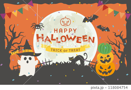 ハッピーハロウィン かわいいオバケたち ハッピーハロウィン かわいいオバケたち 118084754