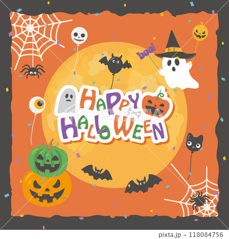 ハッピーハロウィン かわいいオバケたち ハッピーハロウィン かわいいオバケたち 118084756