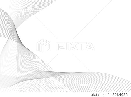 モノクロのグラデーション背景 118084923