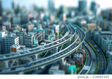 高速道路のある風景 118085103