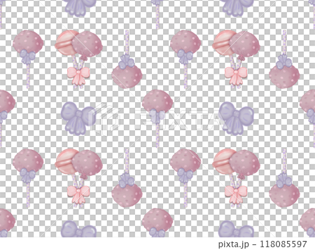 Seamless patterns lollipops hand drawn on transparent background. Seamless patterns lollipops hand drawn on transparent background. 118085597