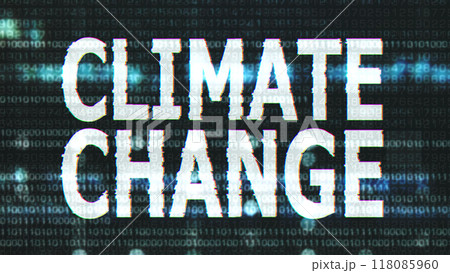 Climate Change Corrupted Signal Notification Display 118085960