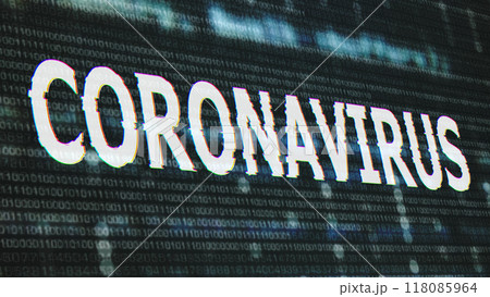 Coronavirus Corrupted Signal Notification Display Coronavirus Corrupted Signal Notification Display 118085964