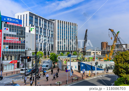 千葉県　船橋市　船橋駅前の都市風景（船橋駅南口再開発事業） 118086703