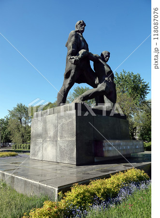 Kiev, Ukraine May 23, 2021: Monument to the Fallen in the Great Patriotic War 1941-1945 118087076