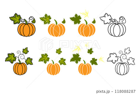 Pumpkin, drawing lesson 118088287