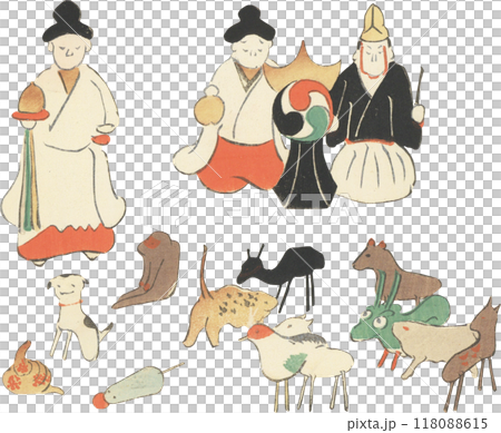 日本の郷土玩具　十二支人形 118088615