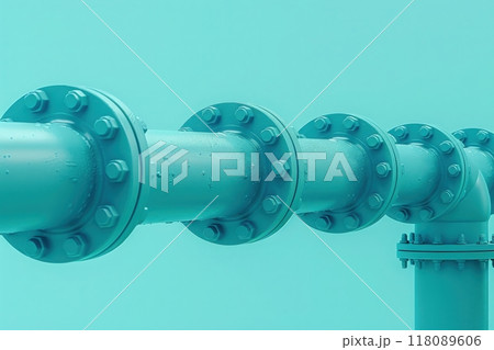 A vibrant teal backdrop enhances the visualization of the sales pipeline, showcasing connections and segments with clarity and professionalism, ideal for business analysis and strategy discussions. 118089606