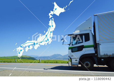 トラック輸送イメージ 118090442