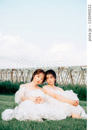 同性でのウェディングの前撮り 118090832