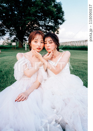 同性でのウェディングの前撮り 118090837