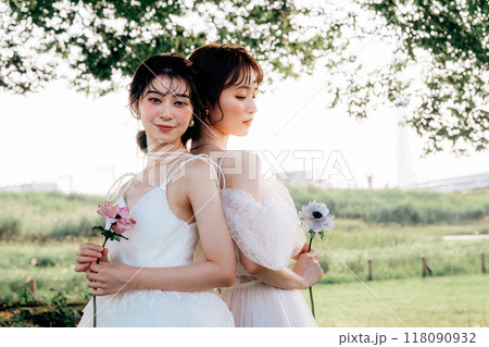 同性カップルのウェディング撮影 118090932