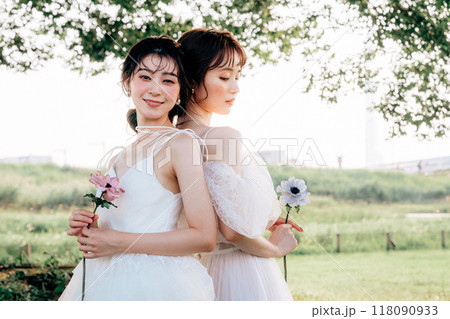 同性カップルのウェディング撮影 118090933