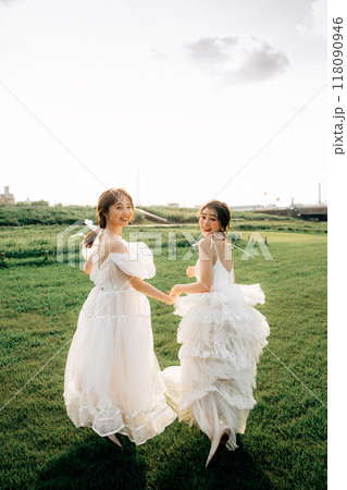 同性カップルのウェディング撮影 118090946