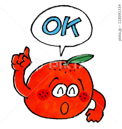 みかんのキャラクターとOK 118091334