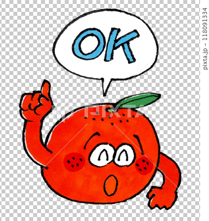 みかんのキャラクターとOK 118091334