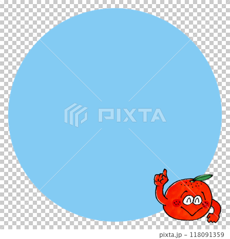 蜜柑人物複製空間（圓形） 118091359