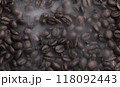 image of coffee bean smoke background 118092443