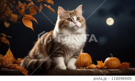 ハロウィーンの猫 118096000