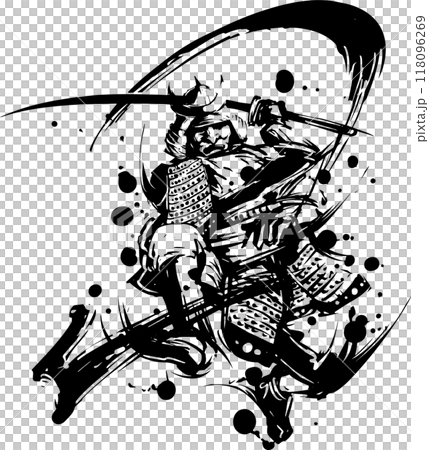 切りかかる侍のイラスト素材 [118096269] - PIXTA