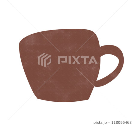 茶色いマグカップのイラスト 118096468