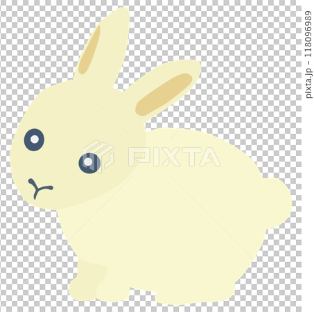 Simple rabbit illustration vector material 118096989