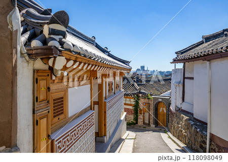 韓国ソウルの北村韓屋村 118098049