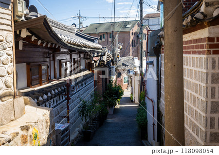 韓国ソウルの北村韓屋村 韓国ソウルの北村韓屋村 118098054