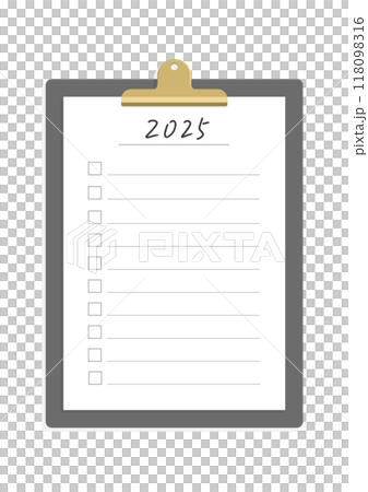 2025 checklist and binder - simple and stylish goal and plan image material 118098316