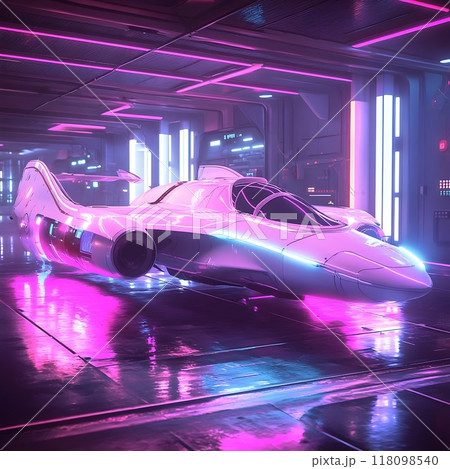 Sleek Retrofuturistic Transportation Vehicles and Schematics Showcasing Advanced Engineering Designs 118098540