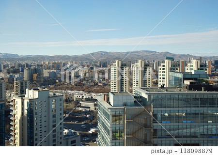 The panoramic view of the entire city of Ulaanbaatar, mongolia 118098879