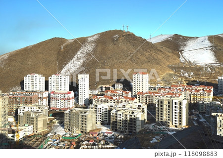 The panoramic view of the entire city of Ulaanbaatar, mongolia 118098883