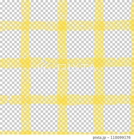 Yellow Plaid Hand Drawn Background Overlay 118099176