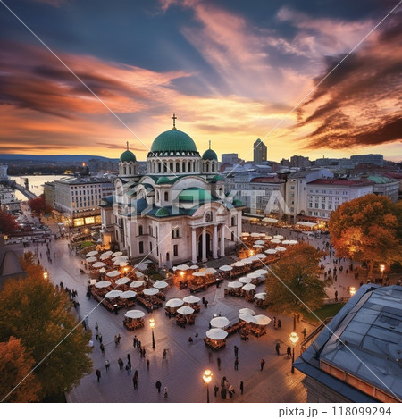 Captivating Image of Vibrant Belgrade, Serbia 118099294