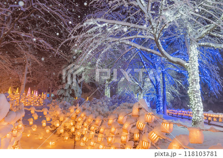 北海道 広尾サンタランド冬のイルミネーション 北海道 広尾サンタランド冬のイルミネーション 118103781