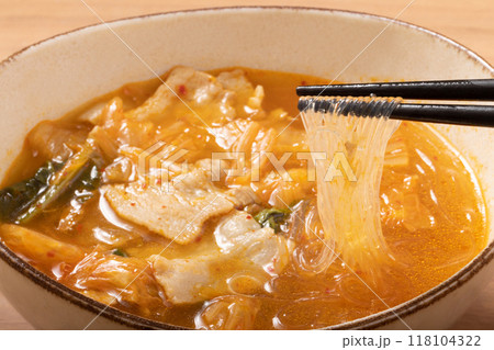 キムチ春雨スープ 118104322