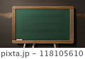 背景素材：メッセージを記入できるシンプルな黒板 118105610