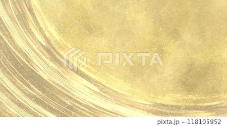 ゴールドのダイナミックな波背景 118105952