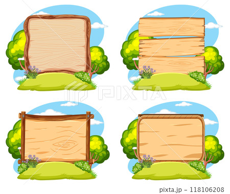 Wooden Signs in Nature 118106208