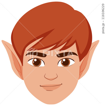 Smiling Elf Character Illustration 118106220