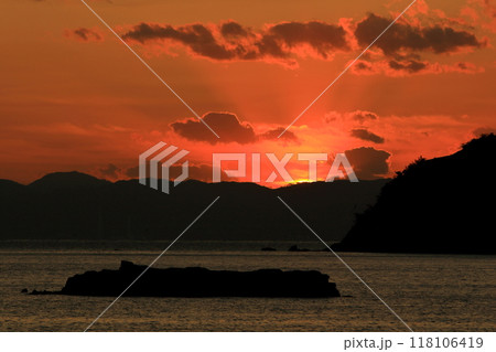 江田島(大柿町)の夕暮れ風景 118106419