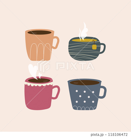 colorfull coffee cup  118106472
