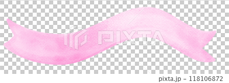 Coquette Bright Pink Ribbon banner Frame Watercolor Coquette Bright Pink Ribbon banner Frame Watercolor 118106872