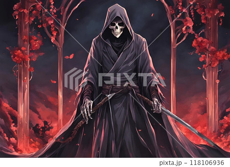 アニメ風のかっこいい死神のイラスト 118106936