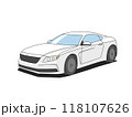 白色のスポーツカー 118107626