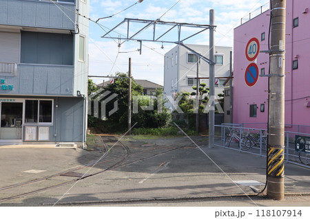 豊橋鉄道市内線（東田本線） 競輪場前停留場の留置線 118107914