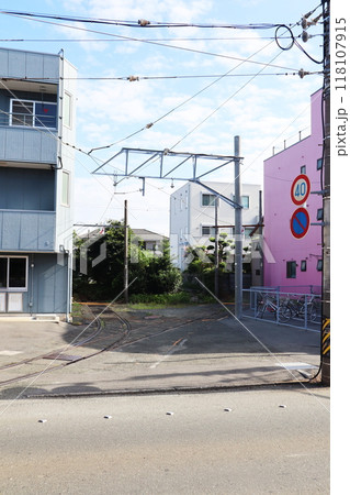 豊橋鉄道市内線（東田本線） 競輪場前停留場の留置線 118107915