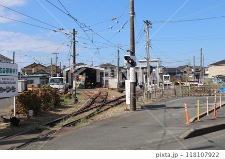 豊橋鉄道市内線(東田本線)の車両基地・赤岩口分区 豊橋鉄道市内線(東田本線)の車両基地・赤岩口分区 118107922